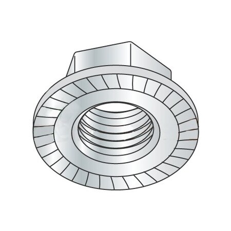 Newport Fasteners Serrated Lock Nut, 5/8"-11, Steel, Zinc Plated, 150 PK 418429